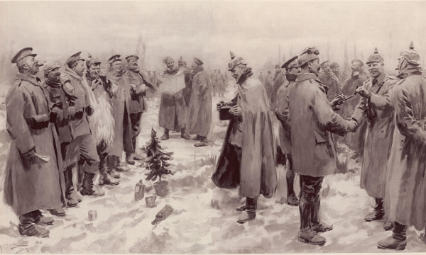 Vánoce v zákopech za první světové války byly mírovými svátky v bitevní vřavě.