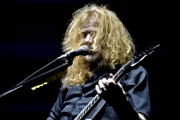 Dave Mustaine v pražské Tipsport areně v roce 2020.