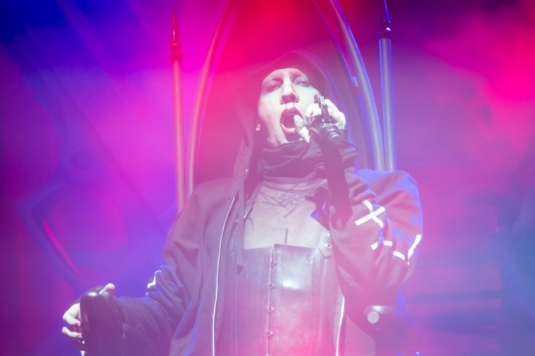Marilyn Manson na posledním pražském koncertě.