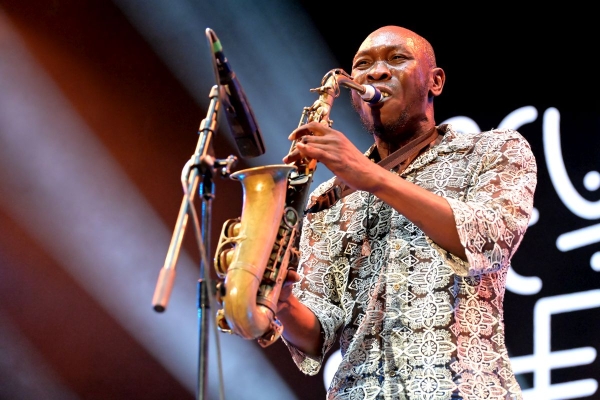 Seun Kuti na Colours of Ostrava 22. července 2023